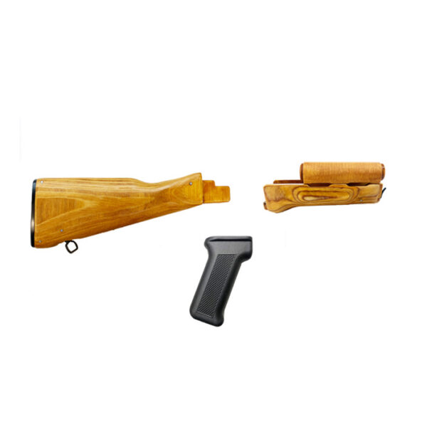 Polish AKM Fixed Stock Set For Stamped Receiver | Laminated Wood | New | AK-47